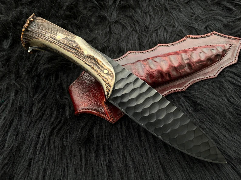 Artisan Crafted 1095 Steel Hunting Knife - Hand Forged Excellence main image 0