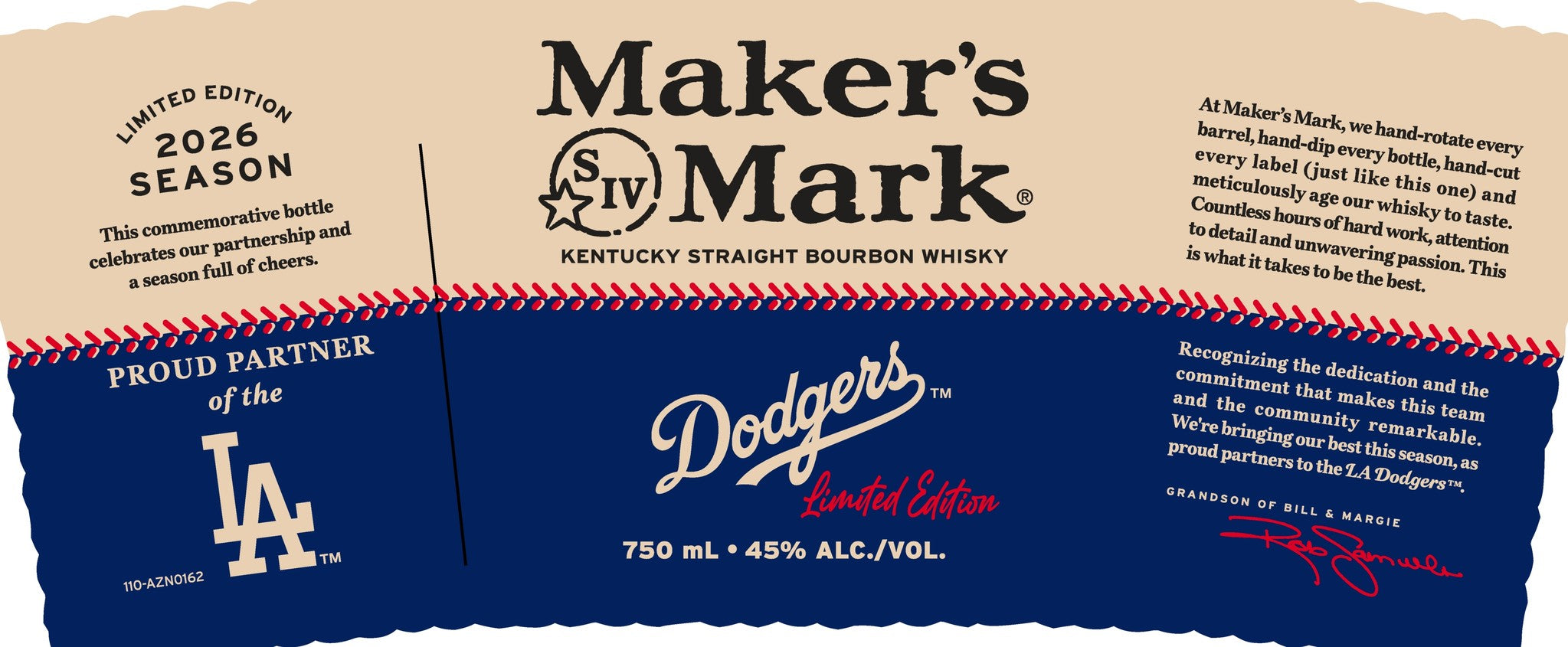 Buy Maker's Mark Dodgers Limited Edition 2026 Kentucky Bourbon