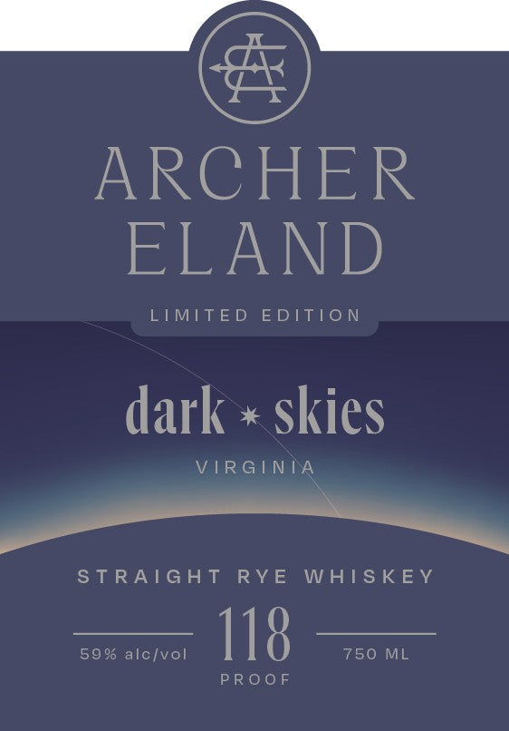 Archer Eland Rye Whiskey Dark Skies