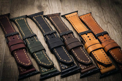Apple Watch Leather Band - Saddle Tan