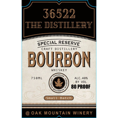 36522 The Distillery Special Reserve Bourbon - Main Street Liquor