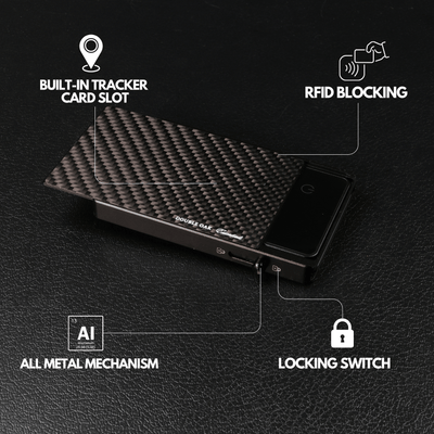Carbon Fiber TRAK Wallet (No Tracker Card)