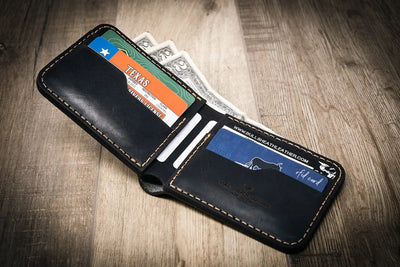 Western Bifold Wallet -  Black