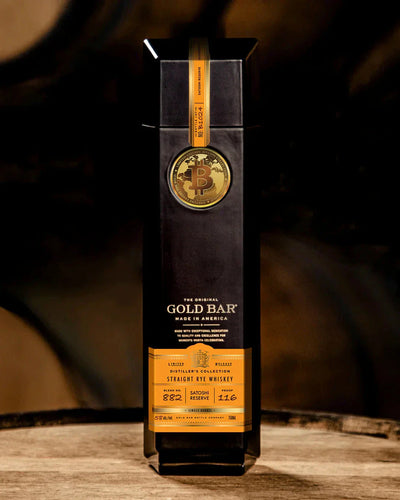 Gold Bar Bitcoin Satoshi Reserve Whiskey Limited Edition