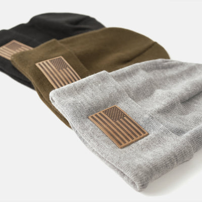 American Flag Knit Beanie