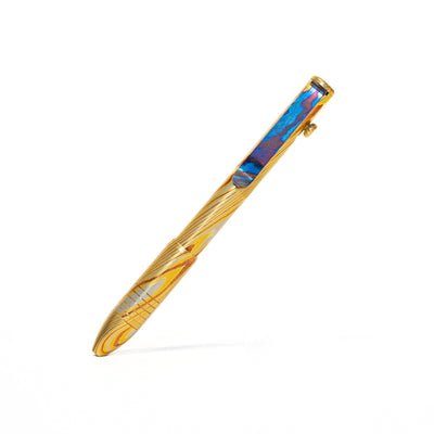Bolt Action Pen - Full Brass Damascus