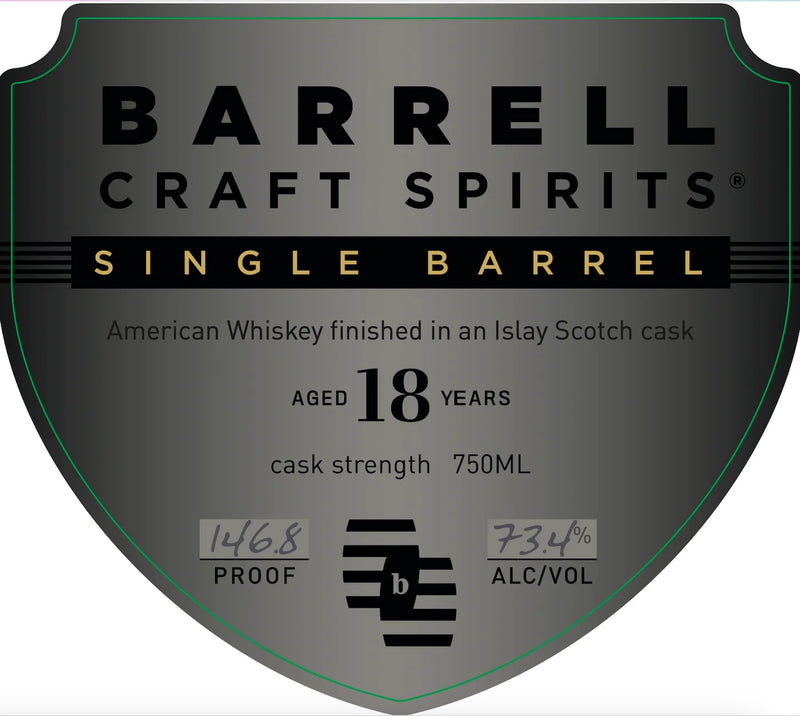 Barrell Craft Spirits 18 Year Old Single Barrel Cask Strength Islay Scotch Cask Finish