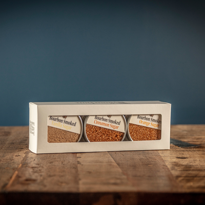 Bourbon Smoked Sugars Trio - Orange, Vanilla, Cinnamon