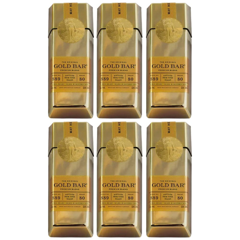Gold Bar Original Blended Whiskey 50ml 6PK