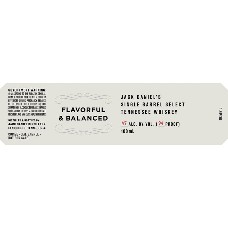 Jack Daniel’s Flavorful & Balanced Single Barrel Select Tennessee Whiskey