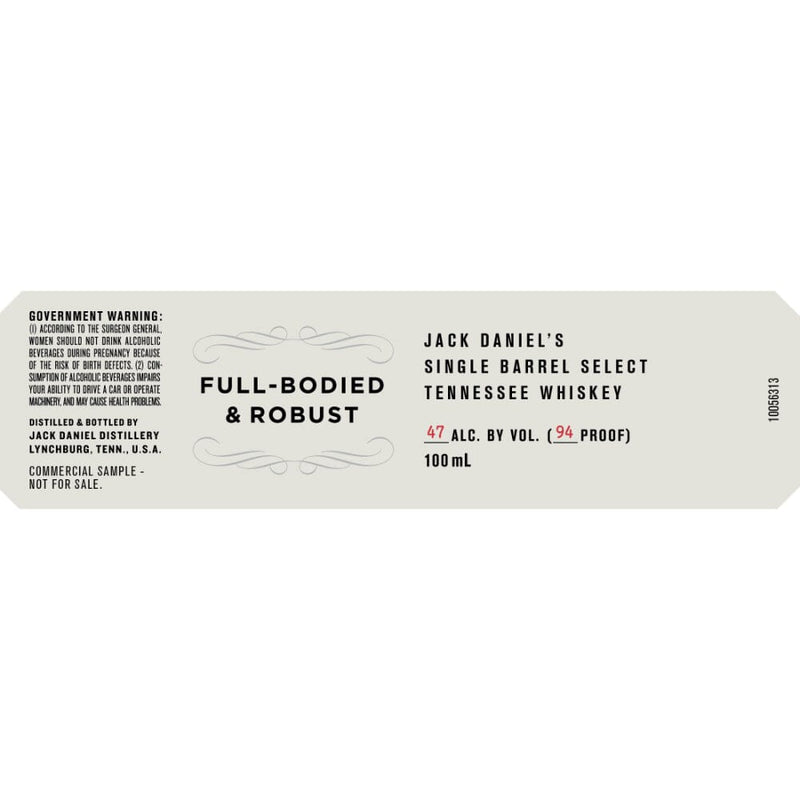 Jack Daniel’s Full-Bodied & Robust Single Barrel Select Tennessee Whiskey