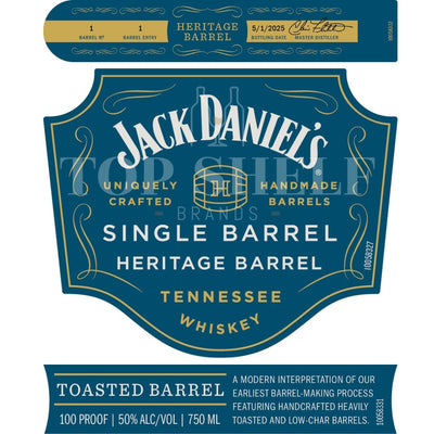 Jack Daniel's Single Barrel Heritage Barrel Toasted Barrel 2025 Release
