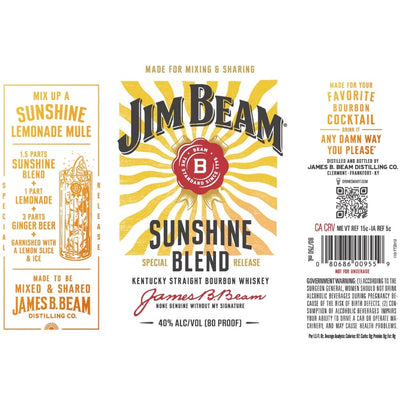 Jim Beam Sunshine Blend Kentucky Straight Bourbon