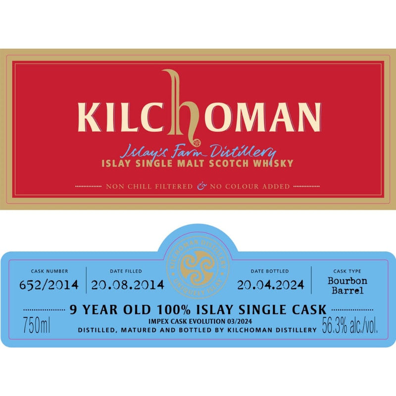 Kilchoman 9 Year Old ImpEx Cask Evolution 03/2024