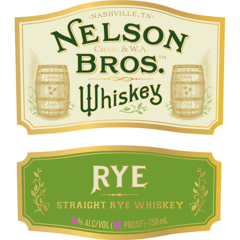 Nelson Bros. Straight Rye Whiskey