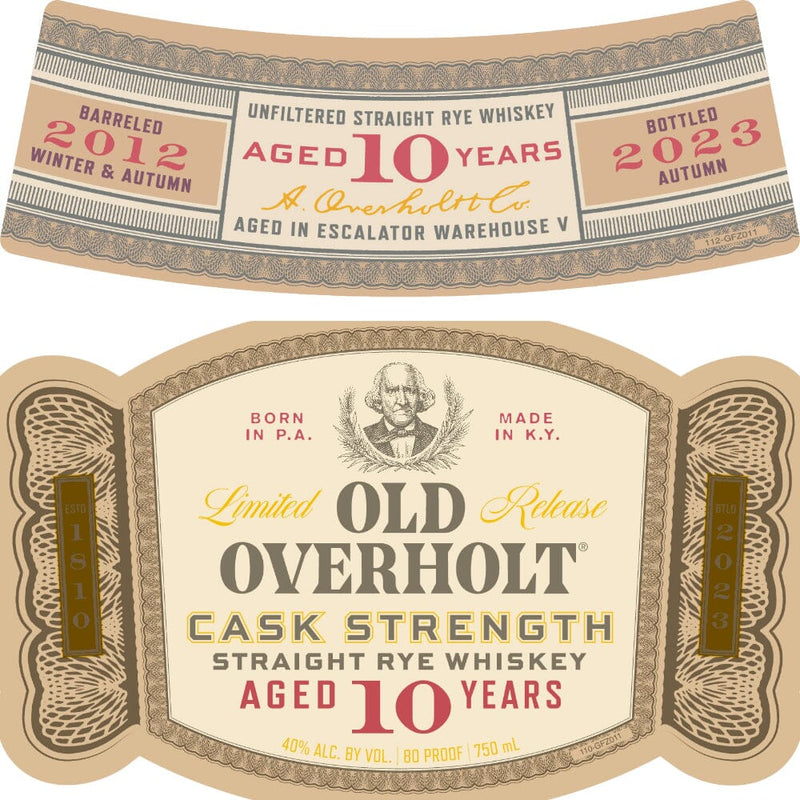 Old Overholt 10 Year Old Cask Strength Straight Rye