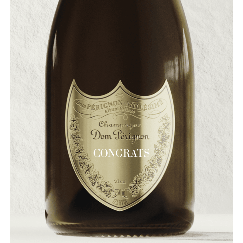 Dom Pérignon Brut Champagne "CONGRATS" Shield