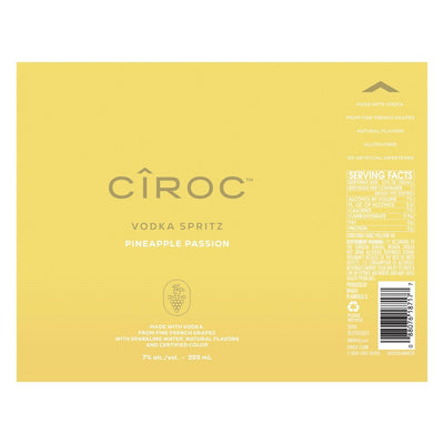 Ciroc Vodka Spritz Pineapple Passion 4PK Cans