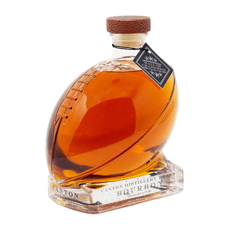 Cooperstown Distillery Canton Football Decanter Bourbon Whiskey