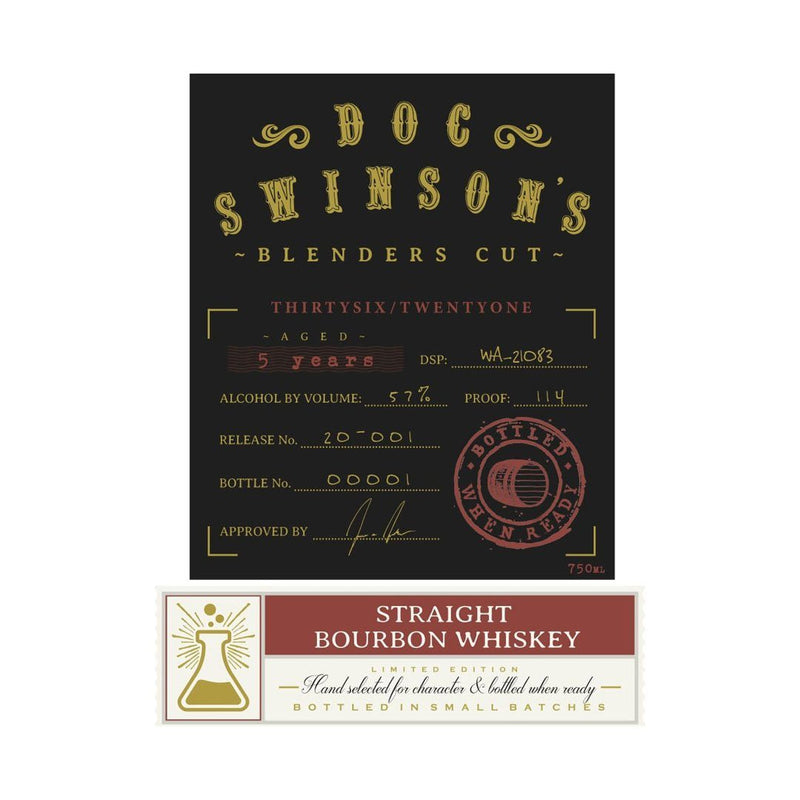 Doc Swinson’s Blenders Cut 5 Year Old Bourbon