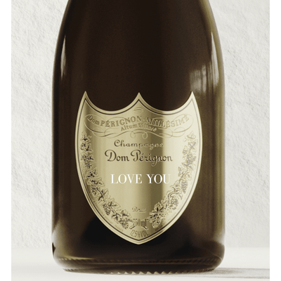 Dom Pérignon Brut Champagne "LOVE YOU" Shield