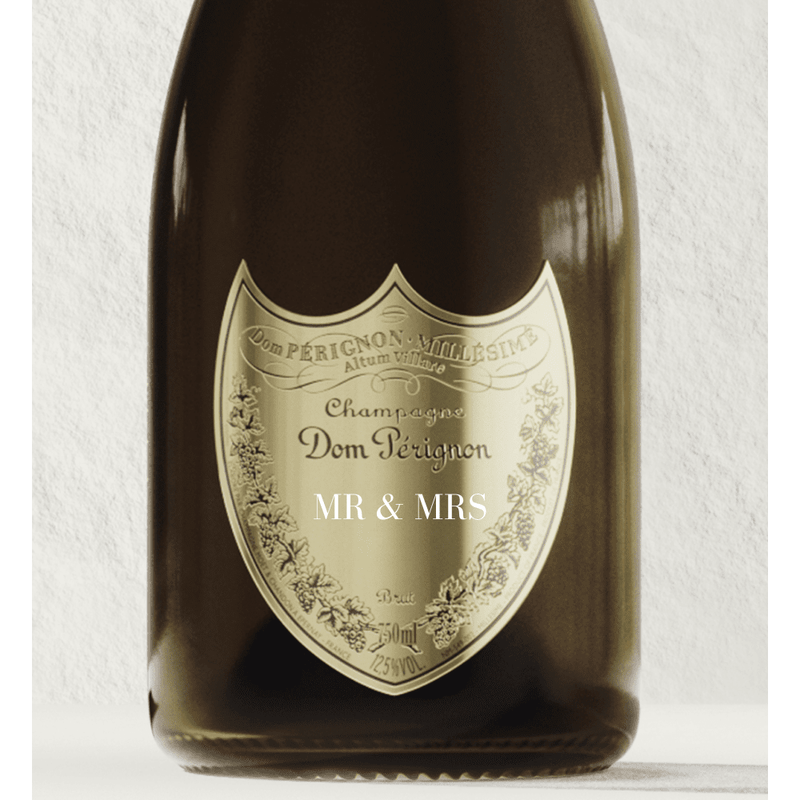 Dom Pérignon Brut Champagne "MR & MRS" Shield