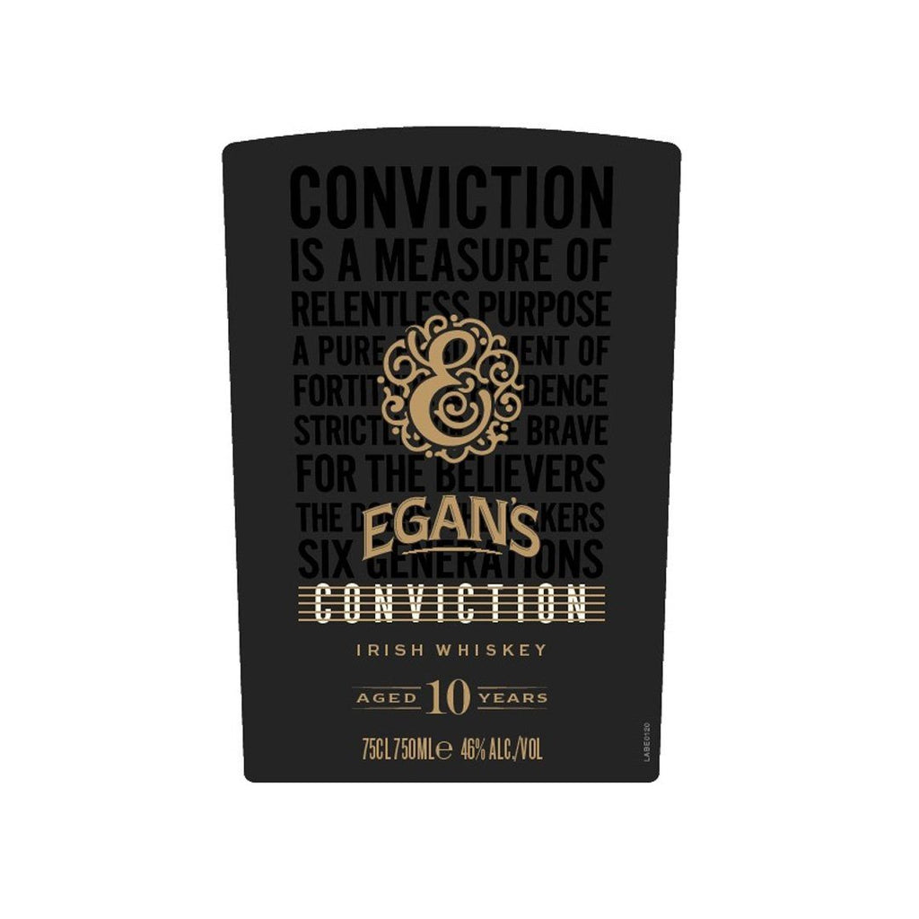 Buy Egan's Conviction 10 Year Old Irish Whiskey® Online | Irish
