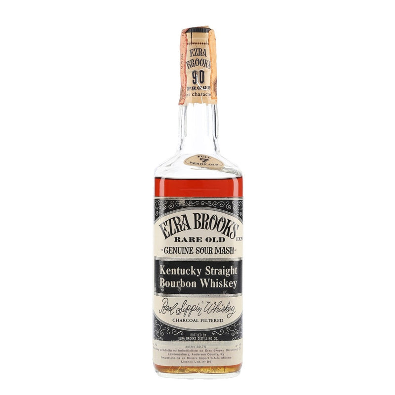 Ezra Brooks Rare Old 7 Year 1960s Vintage Kentucky Straight Bourbon