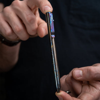 Flame Anodized Slim Bolt Action Pen *Limited Release*