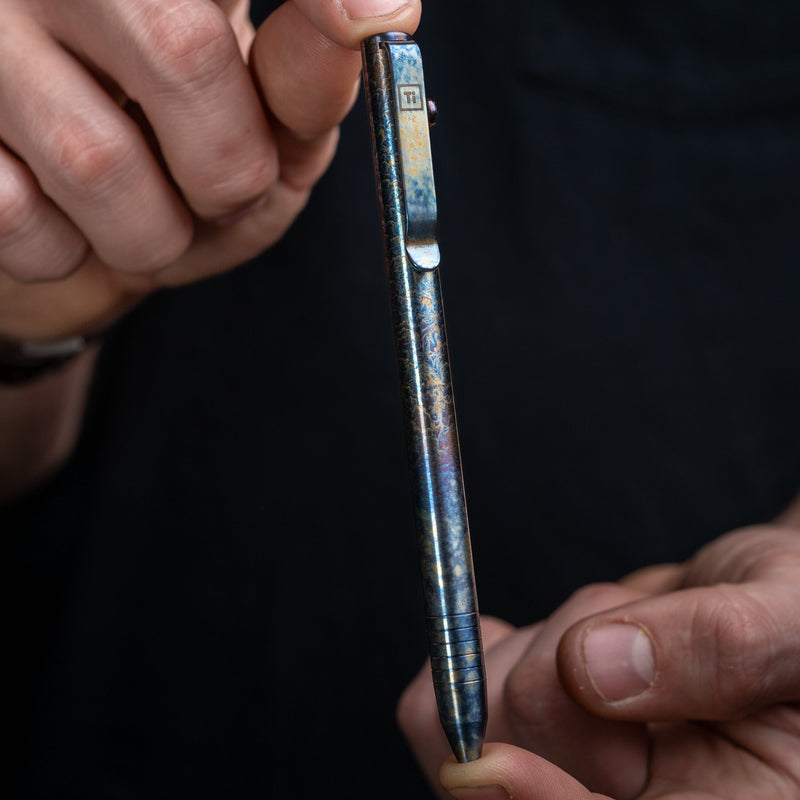 Flame Anodized Slim Bolt Action Pen *Limited Release*