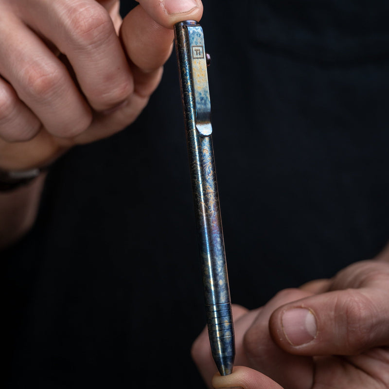 Flame Anodized Slim Bolt Action Pen *Limited Release*