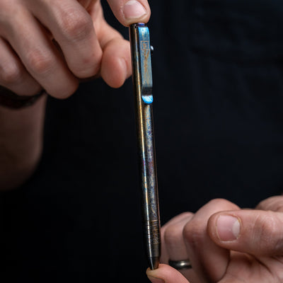 Flame Anodized Slim Bolt Action Pen *Limited Release*