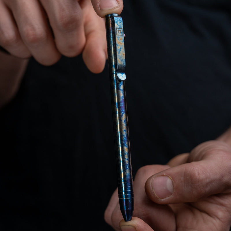 Flame Anodized Slim Bolt Action Pen *Limited Release*