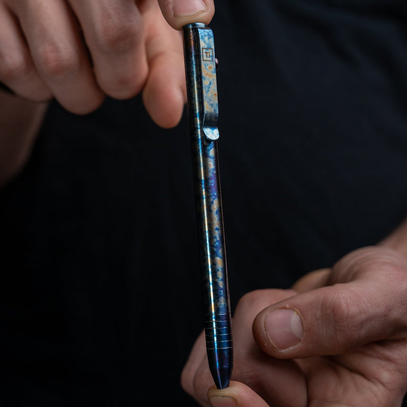Flame Anodized Slim Bolt Action Pen *Limited Release*