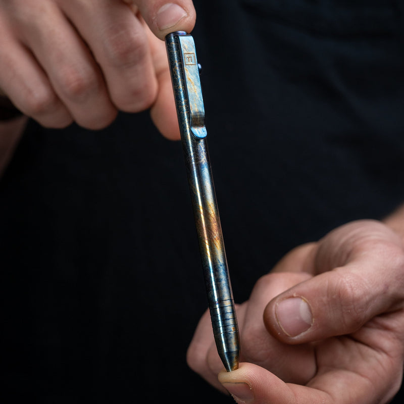 Flame Anodized Slim Bolt Action Pen *Limited Release*