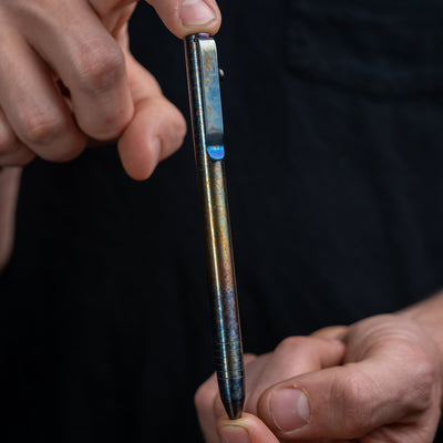 Flame Anodized Slim Bolt Action Pen *Limited Release*