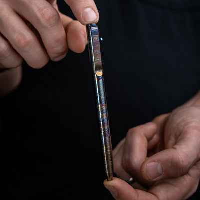 Flame Anodized Slim Bolt Action Pen *Limited Release*