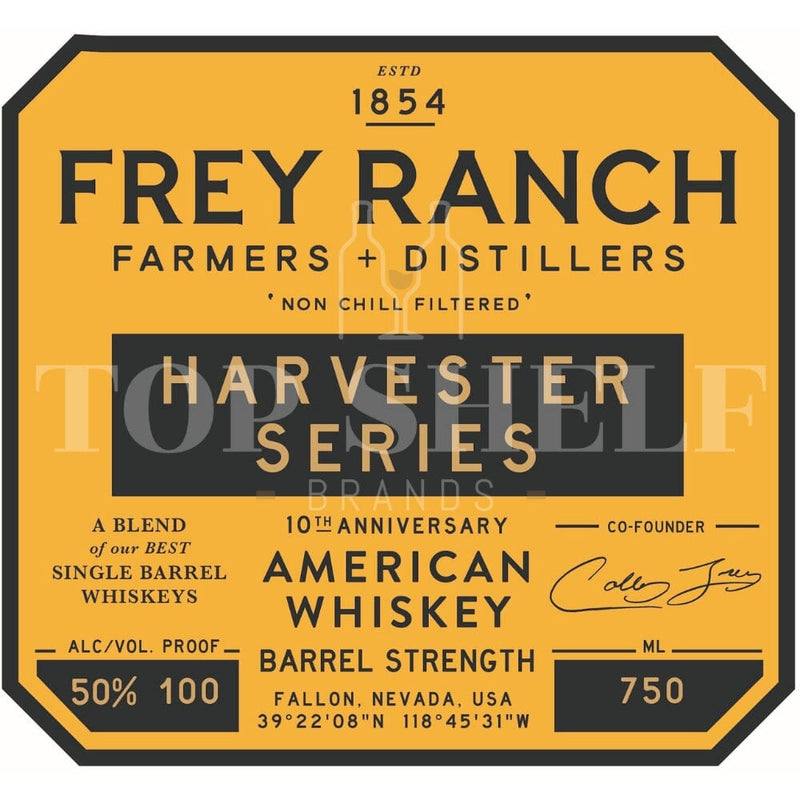 Frey Ranch Harvester Series 10th Anniversary American Whiskey