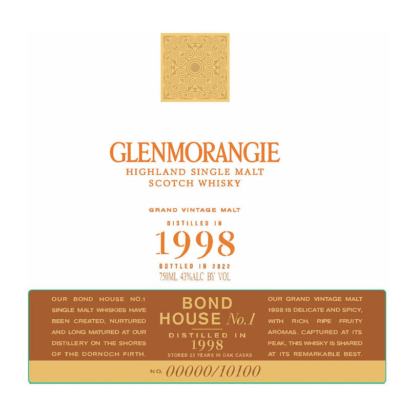 Glenmorangie Grand Vintage Single Malt 1998