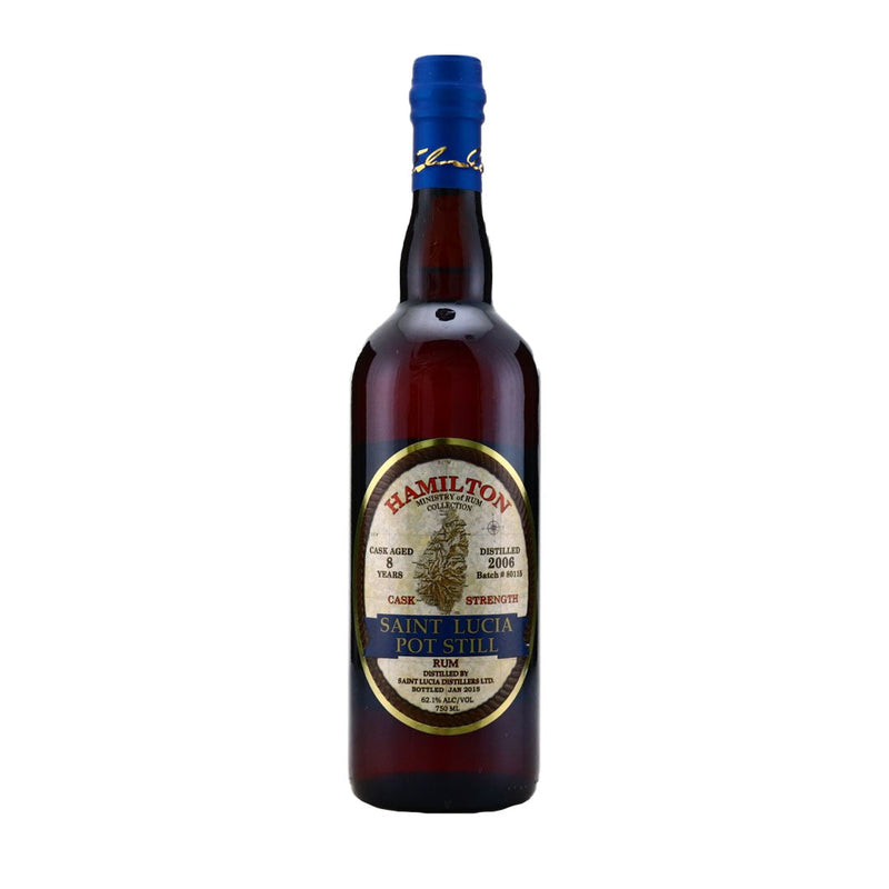 Hamilton Saint Lucia Pot Still Cask Strength Rum Aged 8yr Distilled 2006