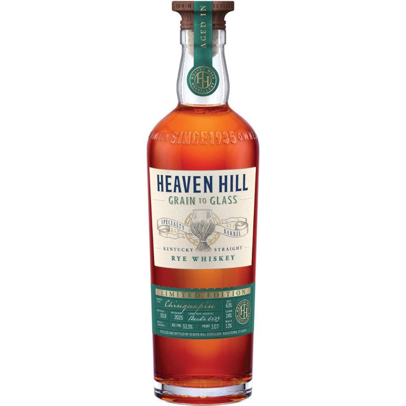 Heaven Hill Grain to Glass Specialty Barrel Series Rye Whiskey Aged In Chinquapin Oak