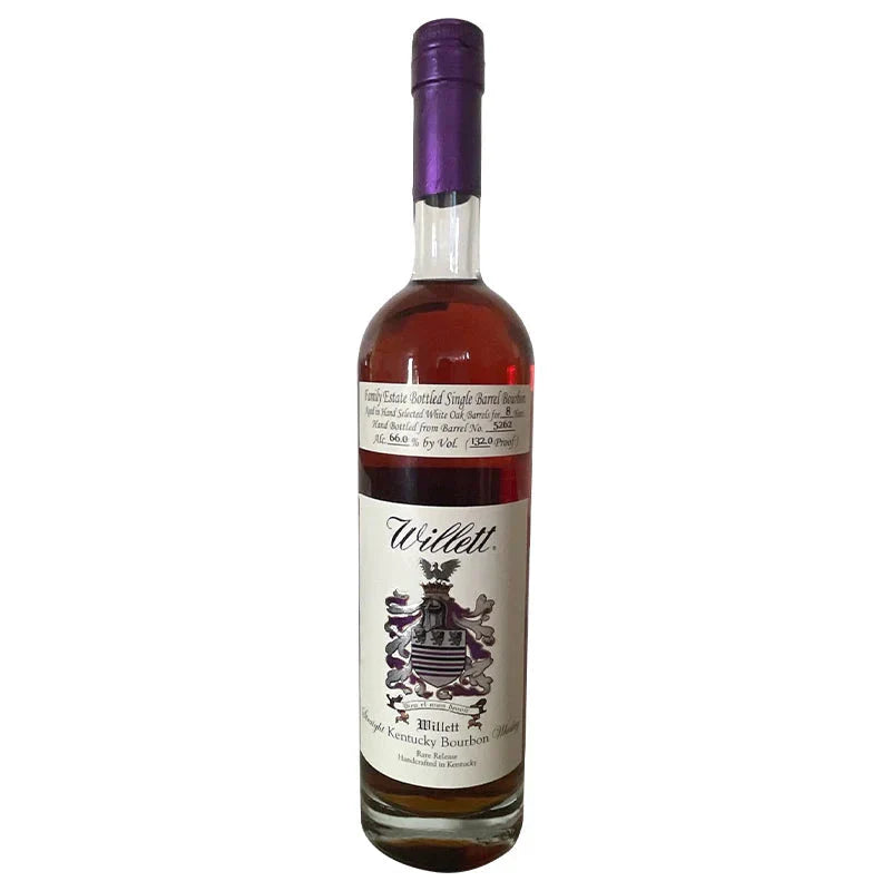 Willett Single Barrel 8 Year Old Bourbon 132 Proof Cask 5262 Pac Edge CA Spring 22 