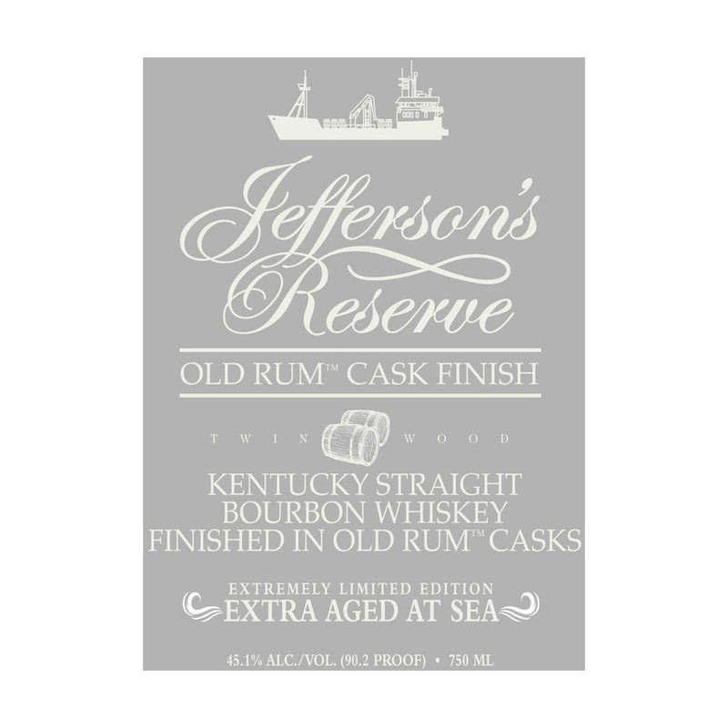 Jefferson’s Reserve Old Rum Cask Finish Extra Aged At Sea