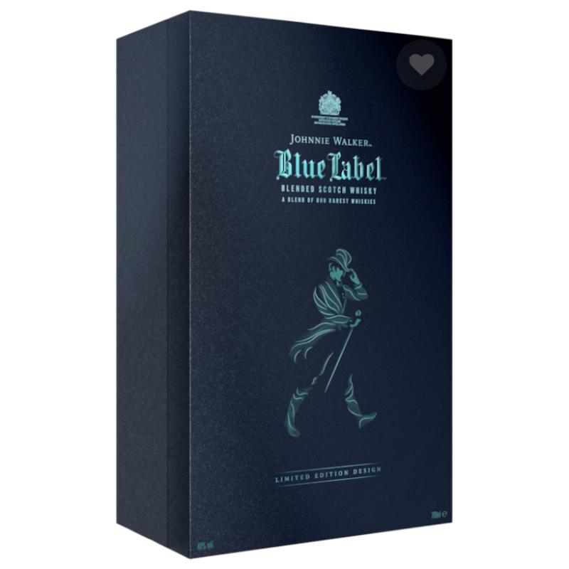 Johnnie Walker Blue Label Limited Edition Design Gift Set With Crystal Glasses