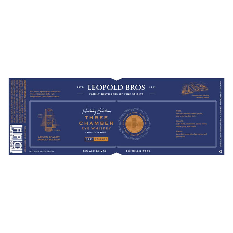 Leopold Bros. Three Chamber Whiskey Holiday Edition 2022