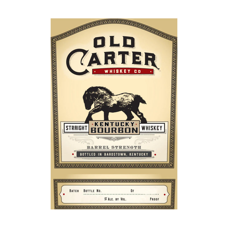 Old Carter Straight Kentucky Bourbon Whiskey Barrel Strength Single Barrel 13 Year Old Barrel 