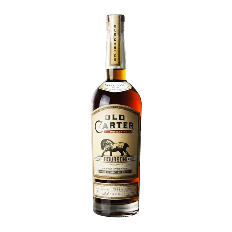 Old Carter Straight Bourbon Whiskey Barrel Strength Small Batch 