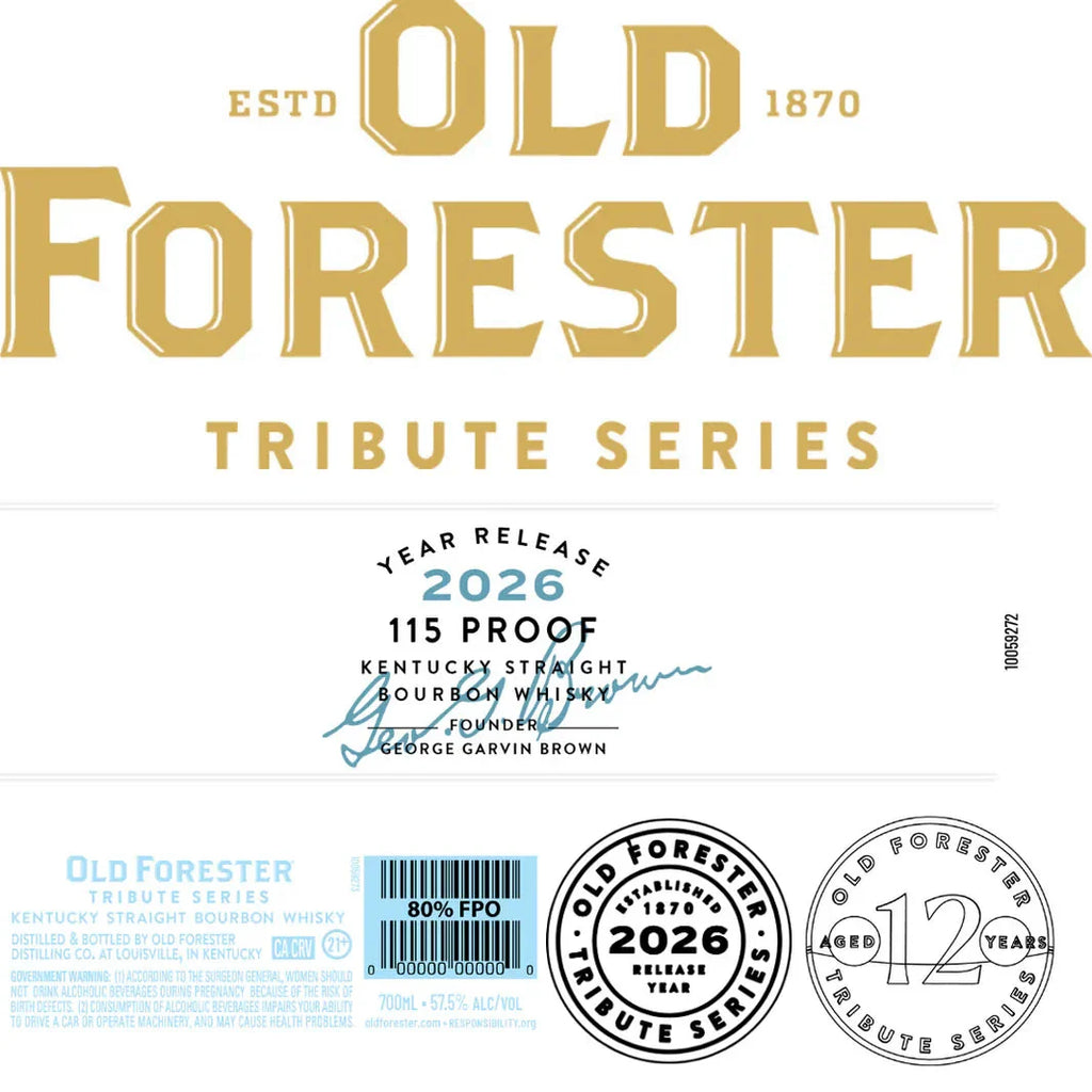 新品　希少　ディスプレイ 　OLD FORESTER 　空ビ 　レトロ Buy Old Forester Tribute Series 2026 12 Year Kentucky Straight