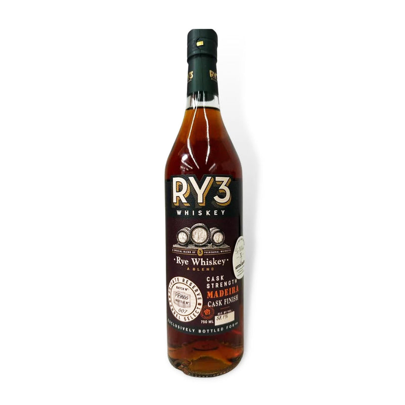 RY3 Rye Whiskey Cask Strength Madeira Cask Finish &