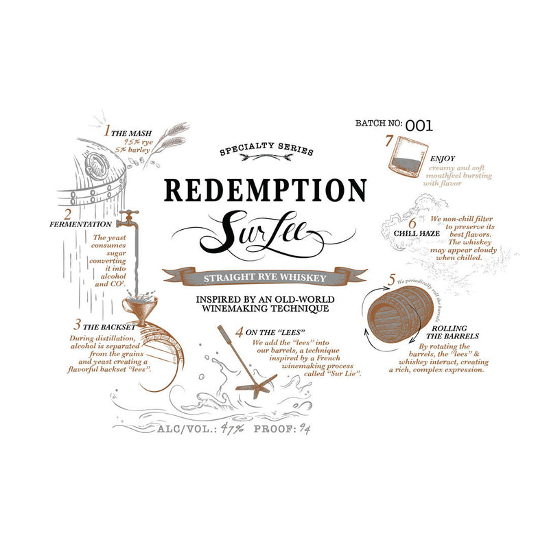 Redemption Sur Lee Rye Whiskey